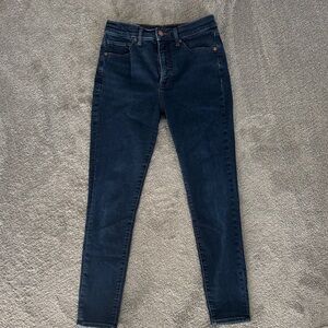 Express Skinny High Rise Dark Blue Women's Jeans -8R